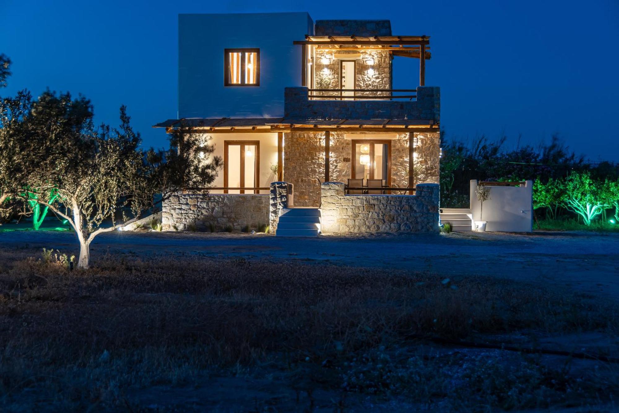 Naxos Beachwalk Villa Plaka Maragkas エクステリア 写真