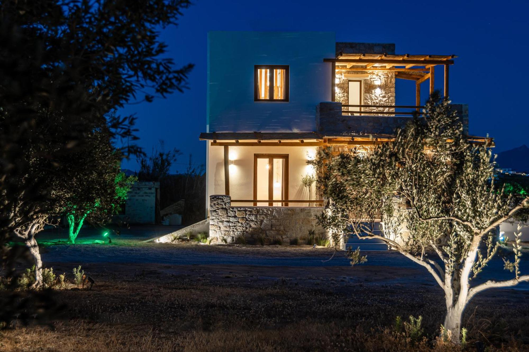 Naxos Beachwalk Villa Plaka Maragkas エクステリア 写真