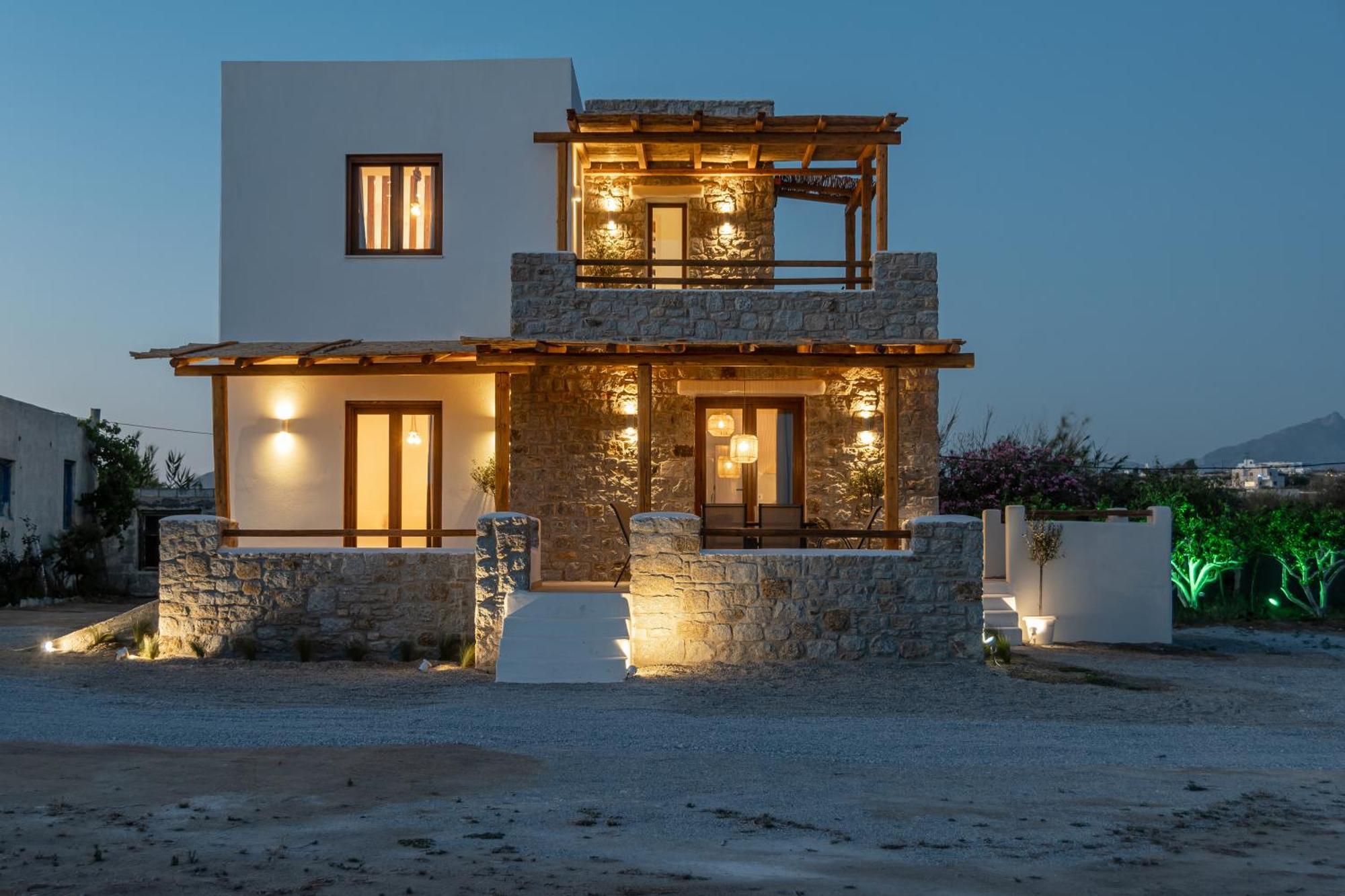 Naxos Beachwalk Villa Plaka Maragkas エクステリア 写真