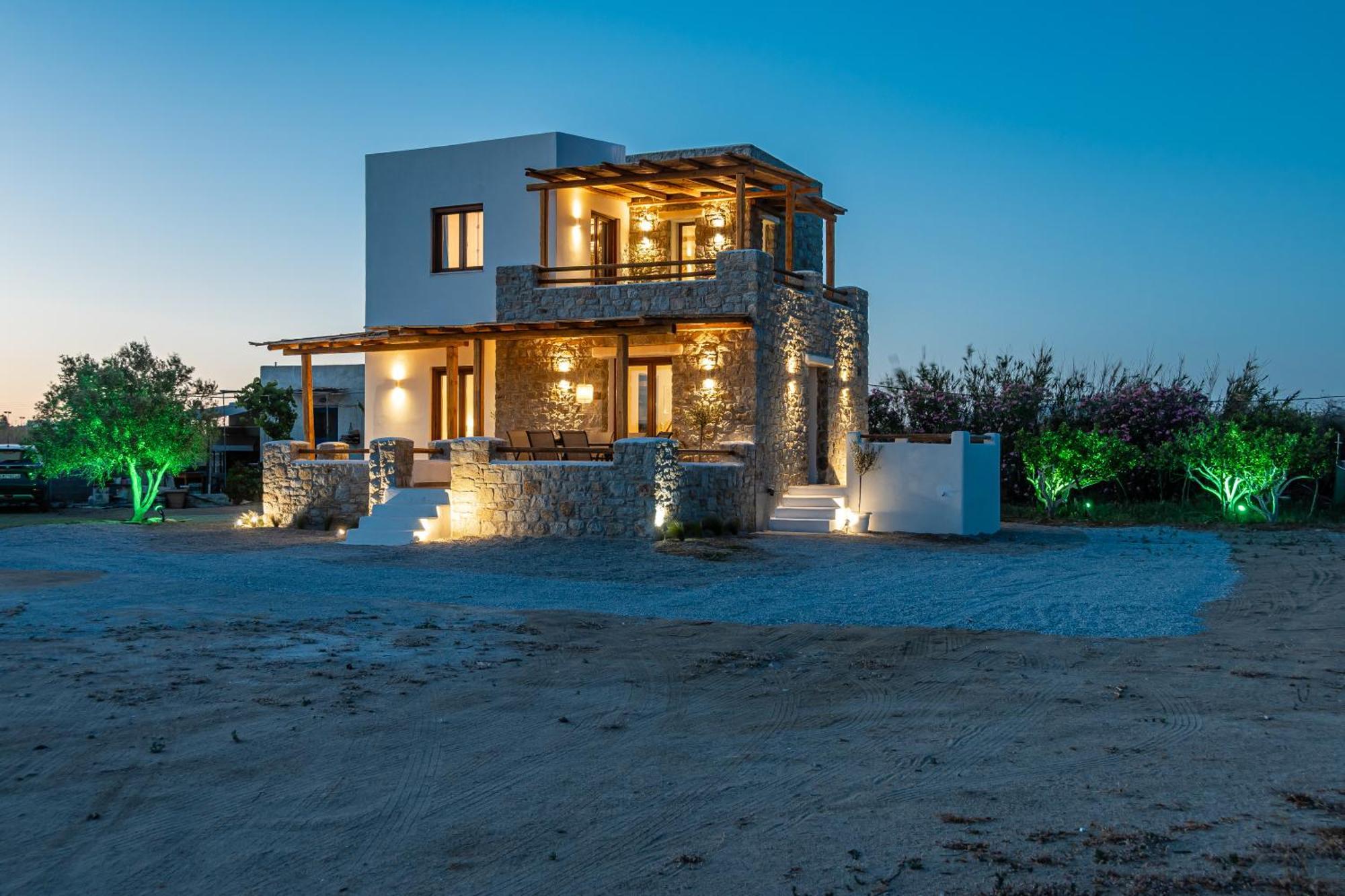 Naxos Beachwalk Villa Plaka Maragkas エクステリア 写真