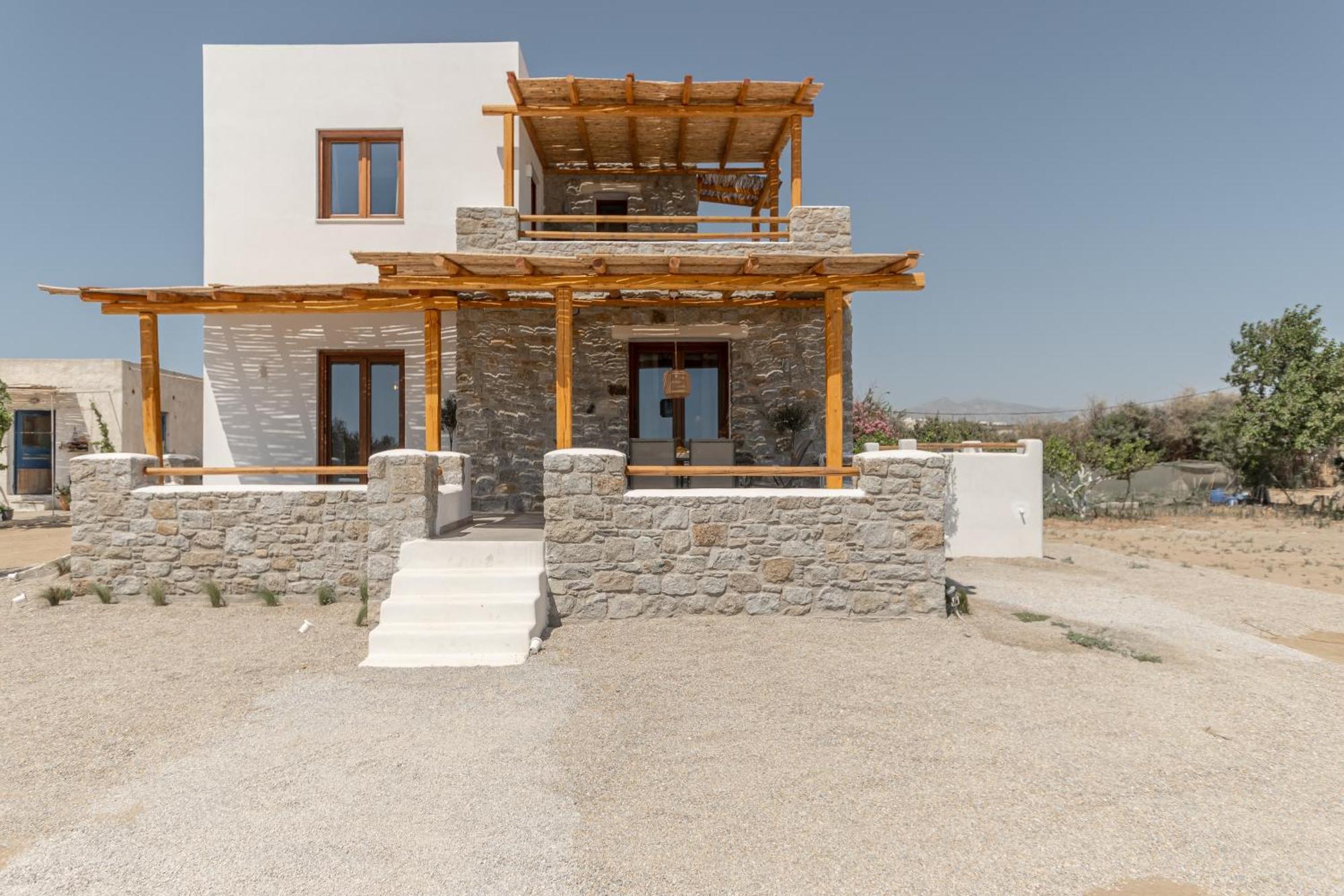 Naxos Beachwalk Villa Plaka Maragkas エクステリア 写真