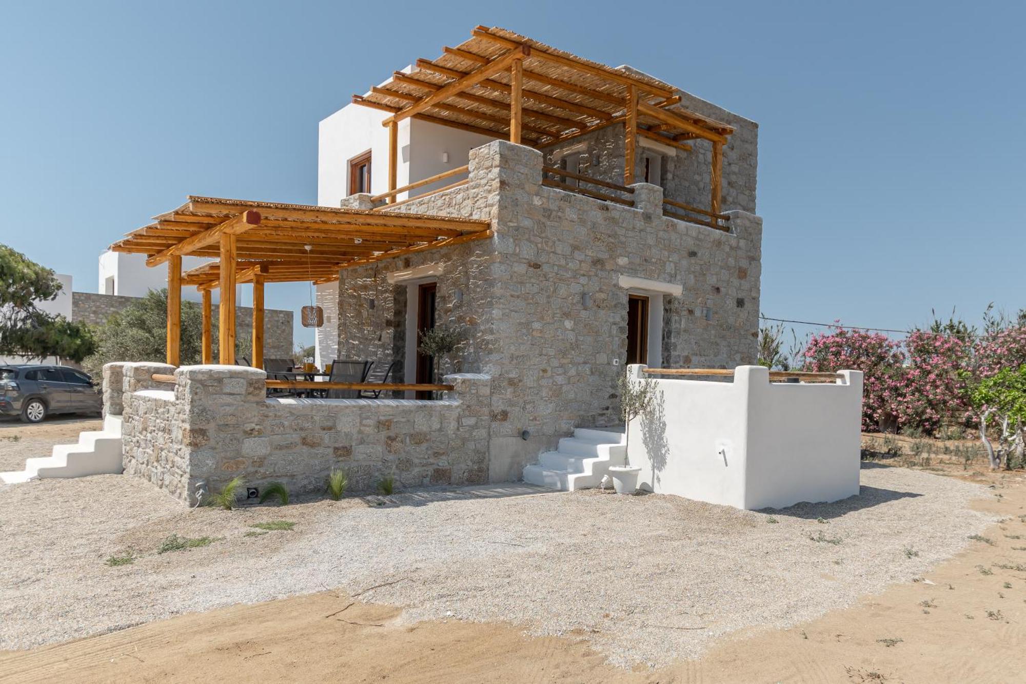 Naxos Beachwalk Villa Plaka Maragkas エクステリア 写真