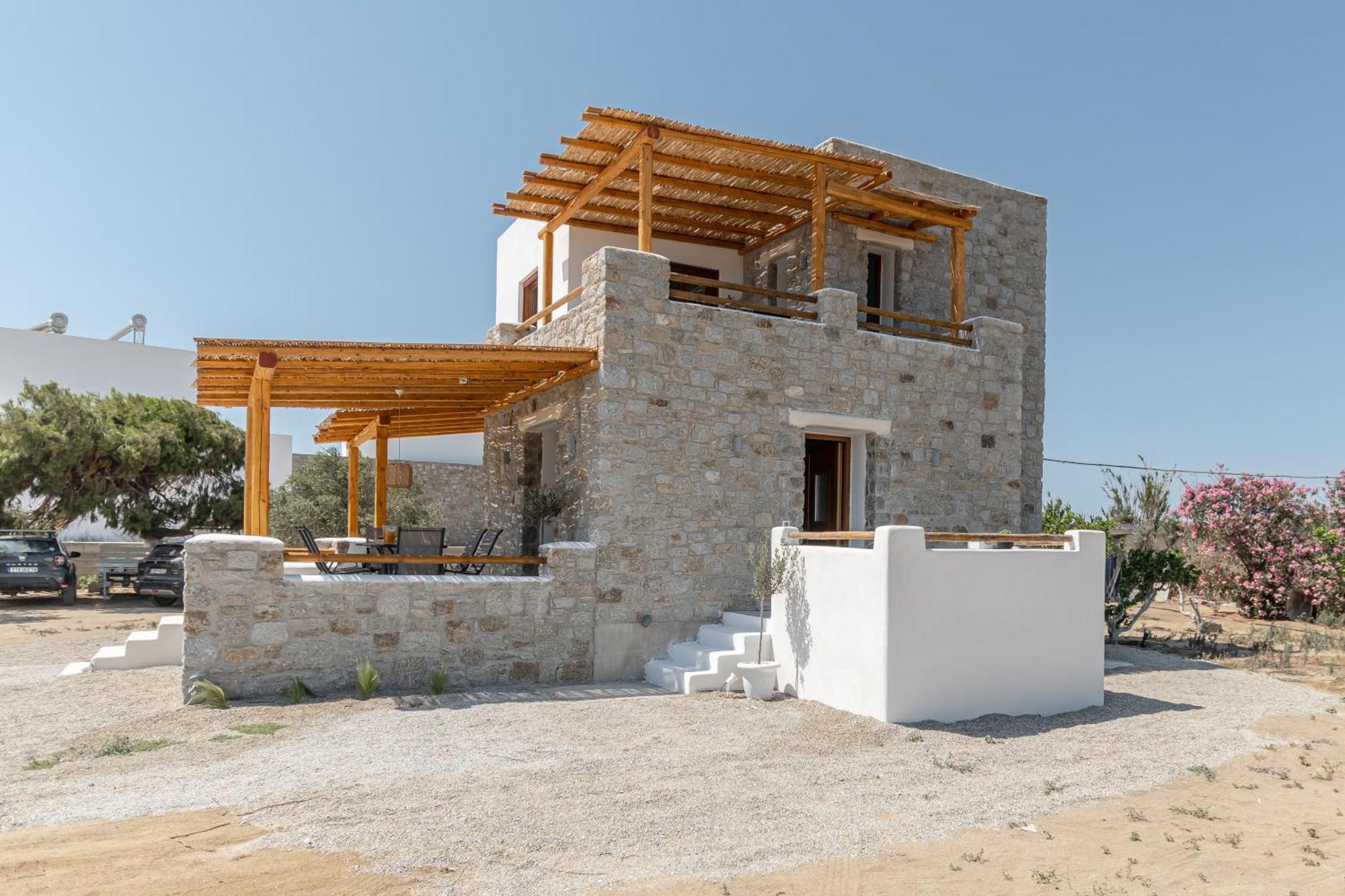Naxos Beachwalk Villa Plaka Maragkas エクステリア 写真