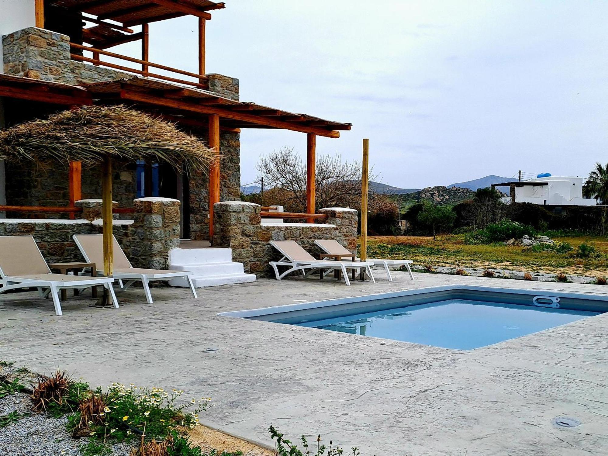 Naxos Beachwalk Villa Plaka Maragkas エクステリア 写真